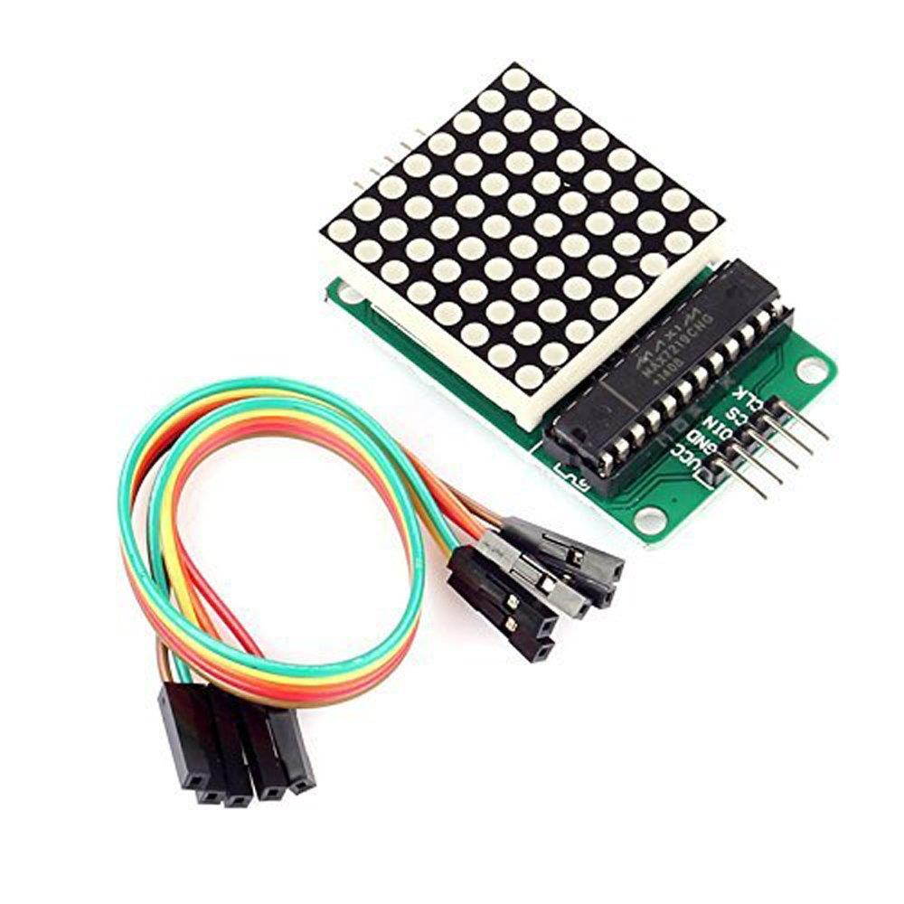 MAX7219 Dot Matrix Module Microcontroller Module Compatible With Arduino by Atomic Market