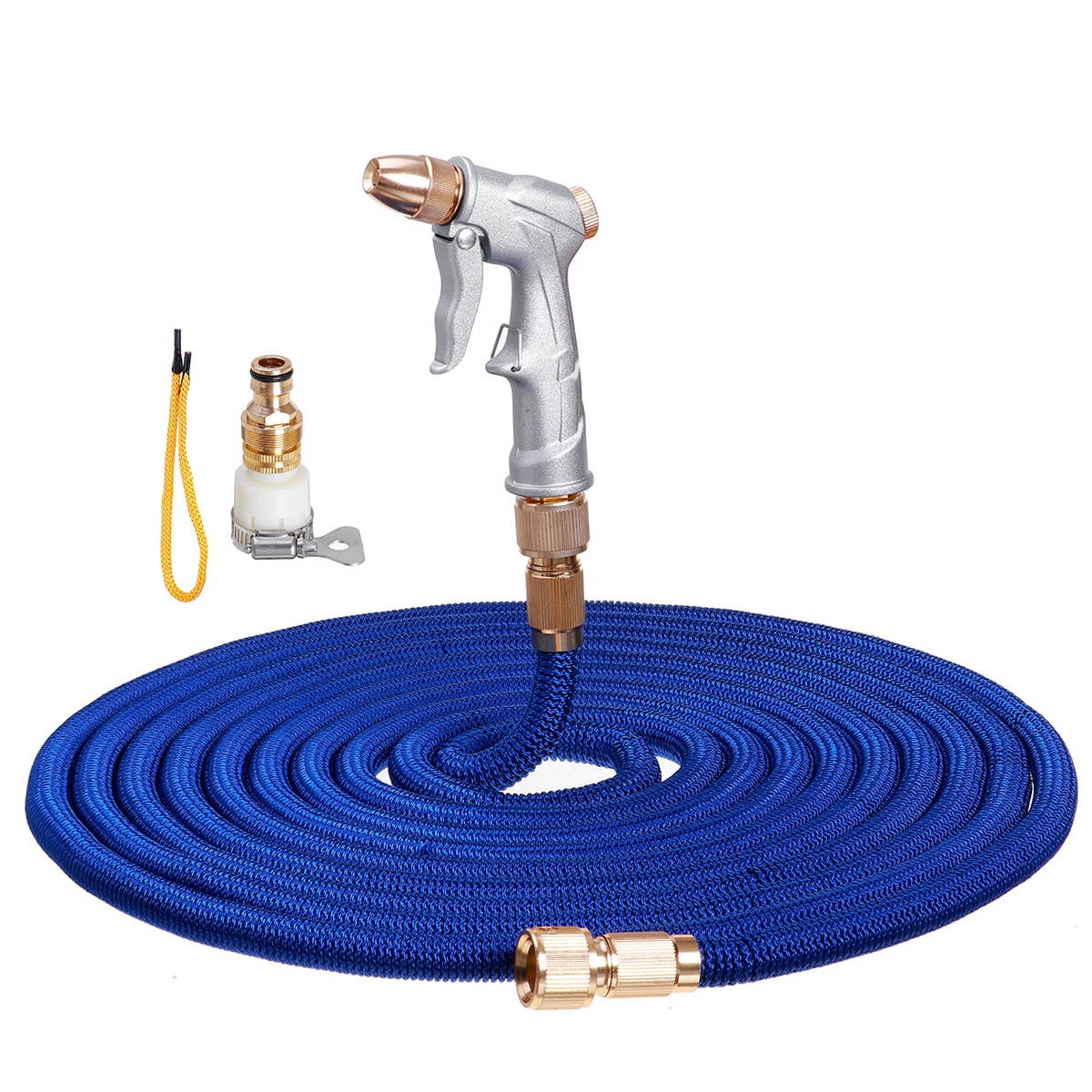 25-100FT Expandable Car Garden Washer Washing Guns Hose Pipe Durable Flexible-#4