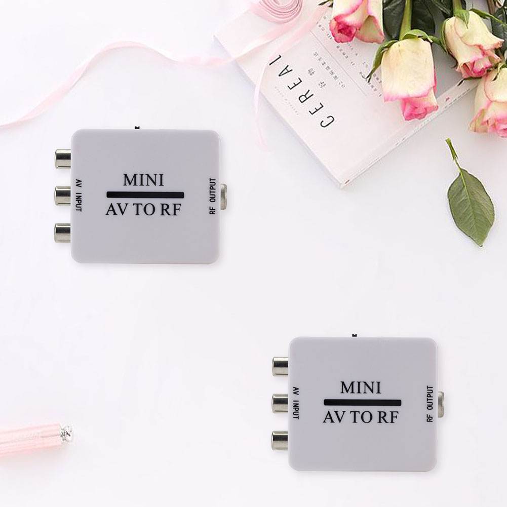 AV to RF RCA CVBS,Video Converter Box,Mini Video Adapter Converter