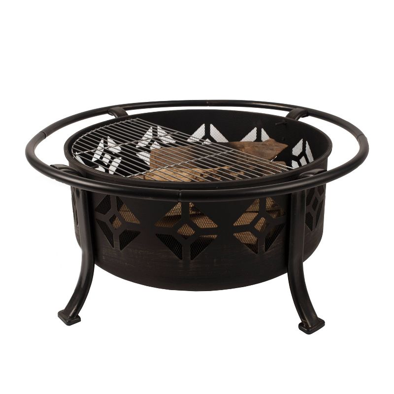 Pleasant Hearth Sunderland Deep Bowl Fire Pit