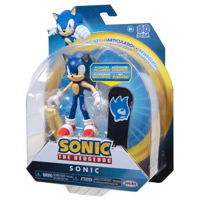 Sonic the Hedgehog 4" Modern Sonic with Snowboard Wave 2