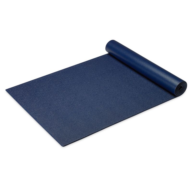 Gaiam Premium Pilates and Yoga Mat - Navy (6mm)