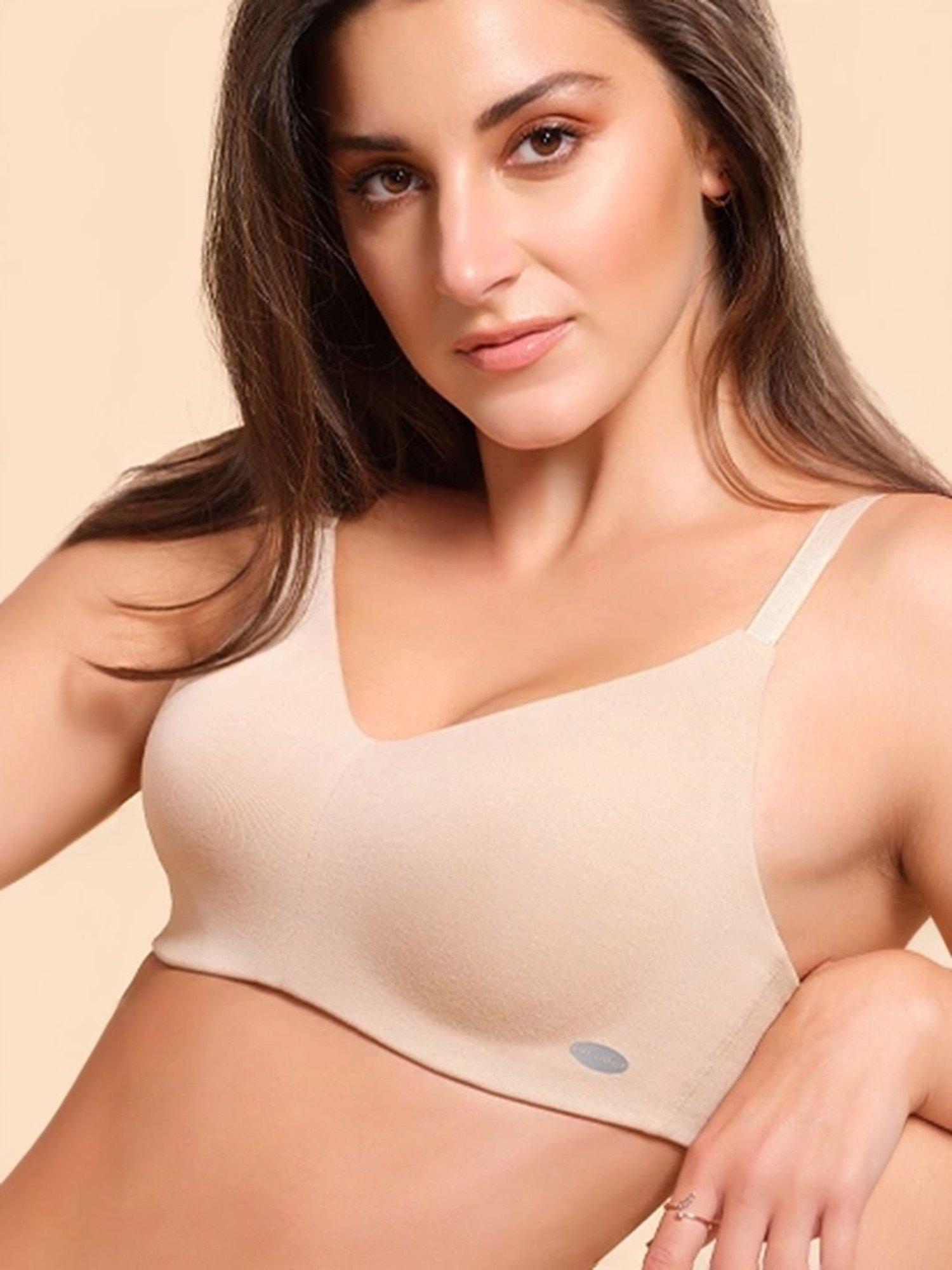 Tweens Peach & Green Non Padded Bra (Pack Of 2)