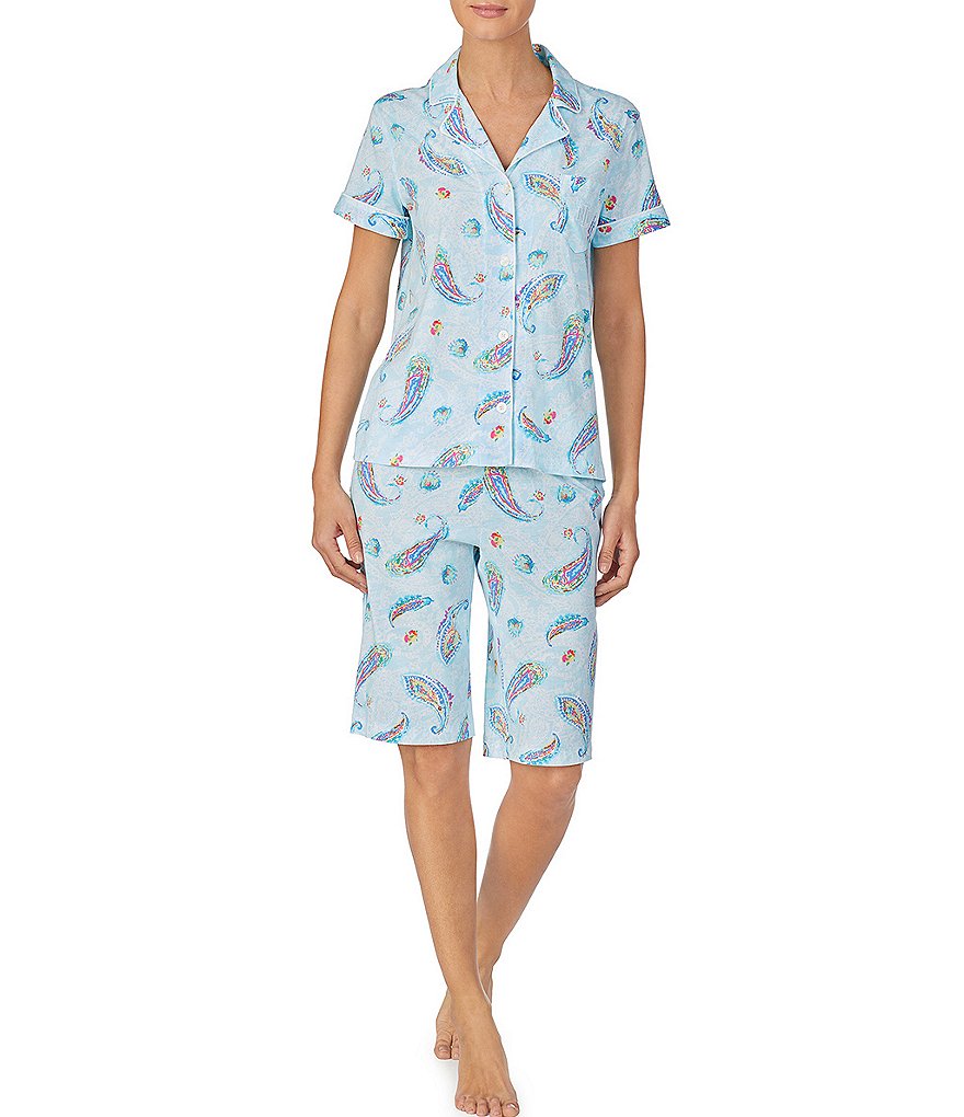 Lauren Ralph Lauren Classic Notch-Collar Sateen Coordinating Pajama Set