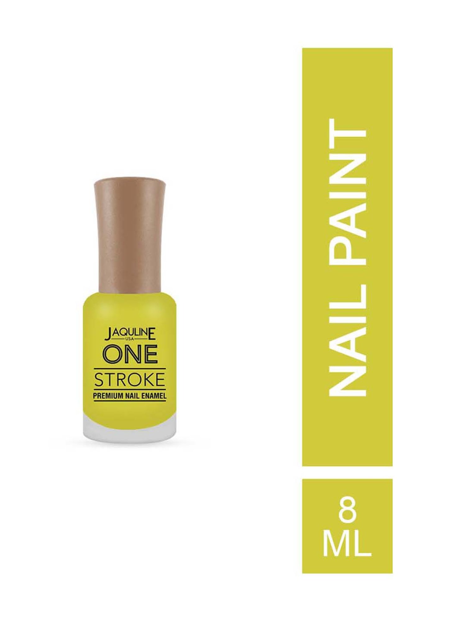 Jaquline USA One Stroke Premium Nail Enamel One Stroke Limen Lemon - 8 ml