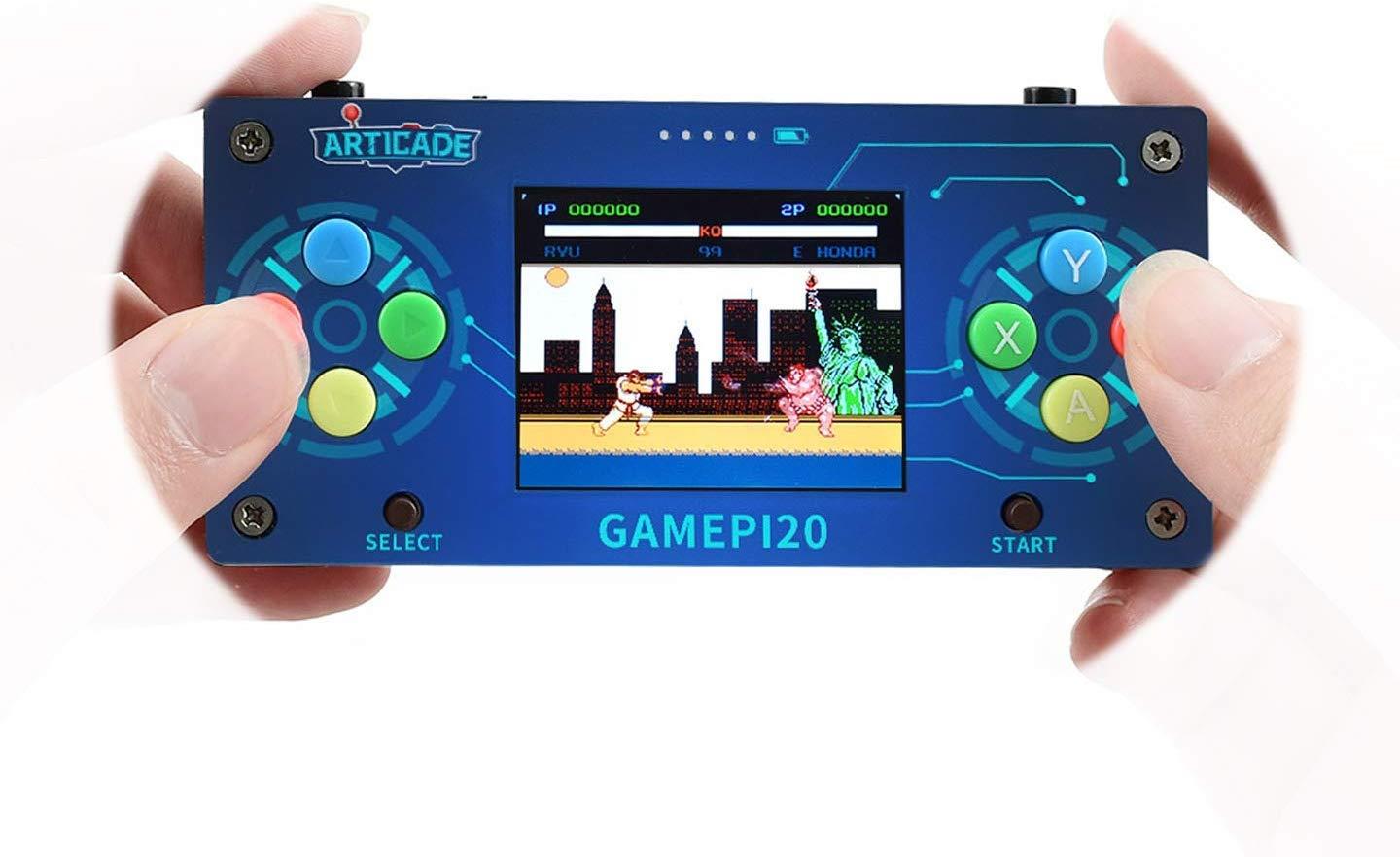 GamePi20 Accessories Portable Retro Video Game Console Add-ons for Raspberry Pi Zero/Zero W/Zero WH to Build GamePi20,with 2.0inch IPS Display on Board