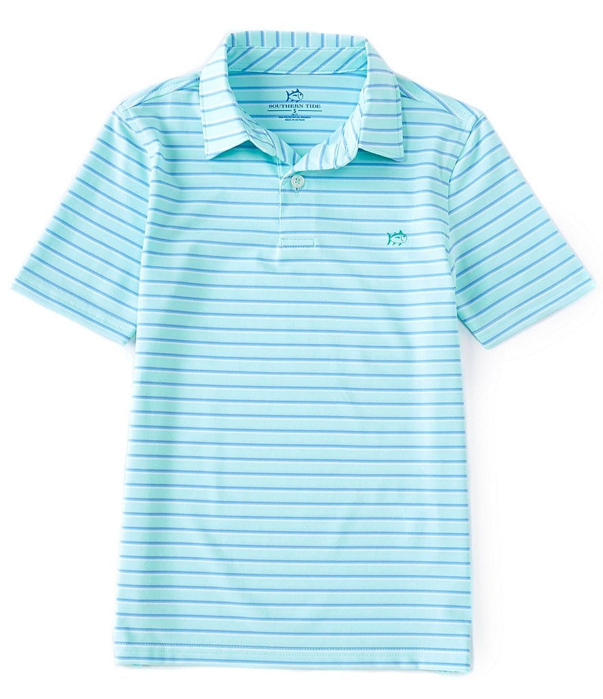 Southern Tide Little/Big Boys 4-16 Short-Sleeve Tri-Color Stripe Performance Polo