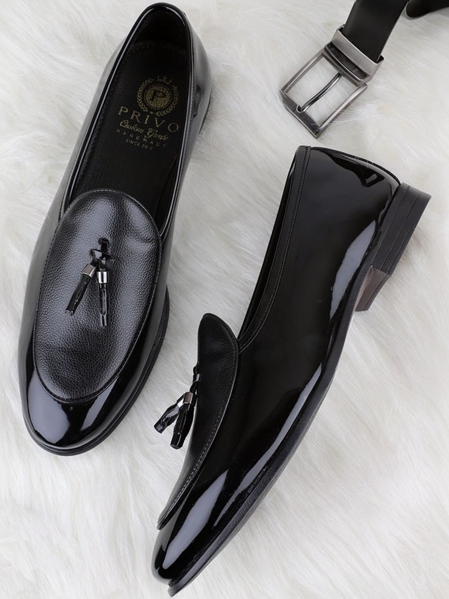 Privo by Inc.5 Men's Black Formal Mocassins