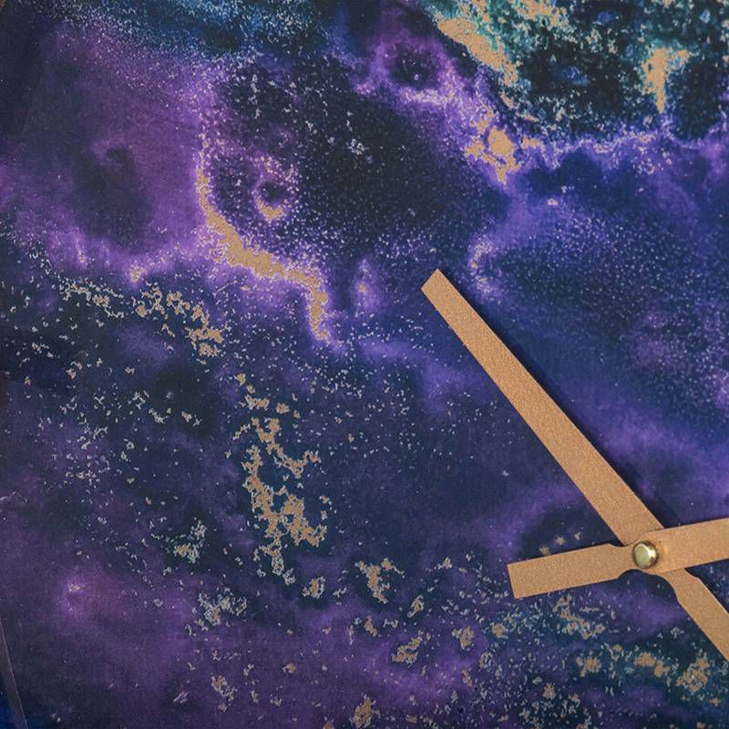 Modern Chic Wall Clock Purple - A&B Home