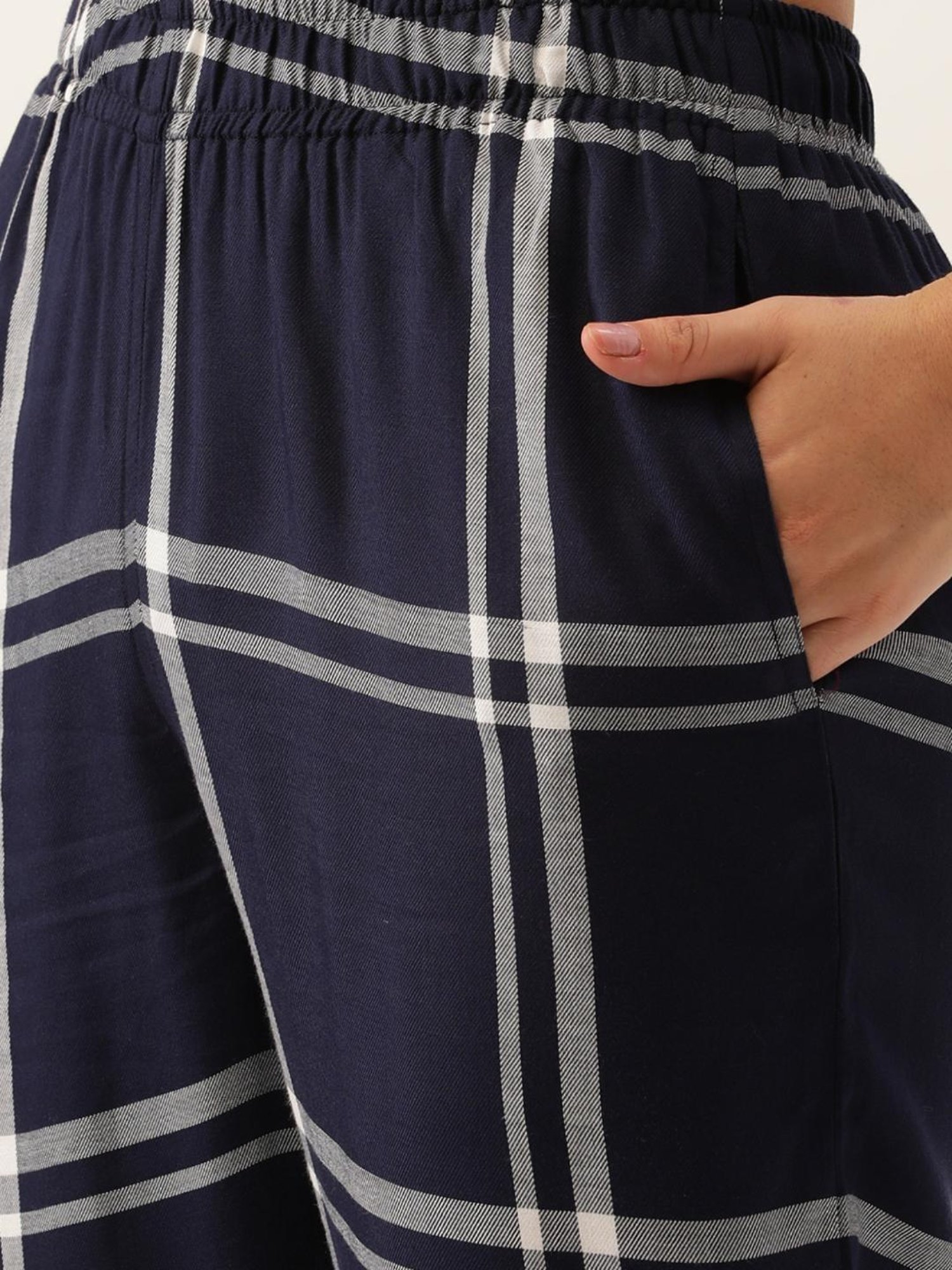 Clt.s Navy Checks Pajama Set