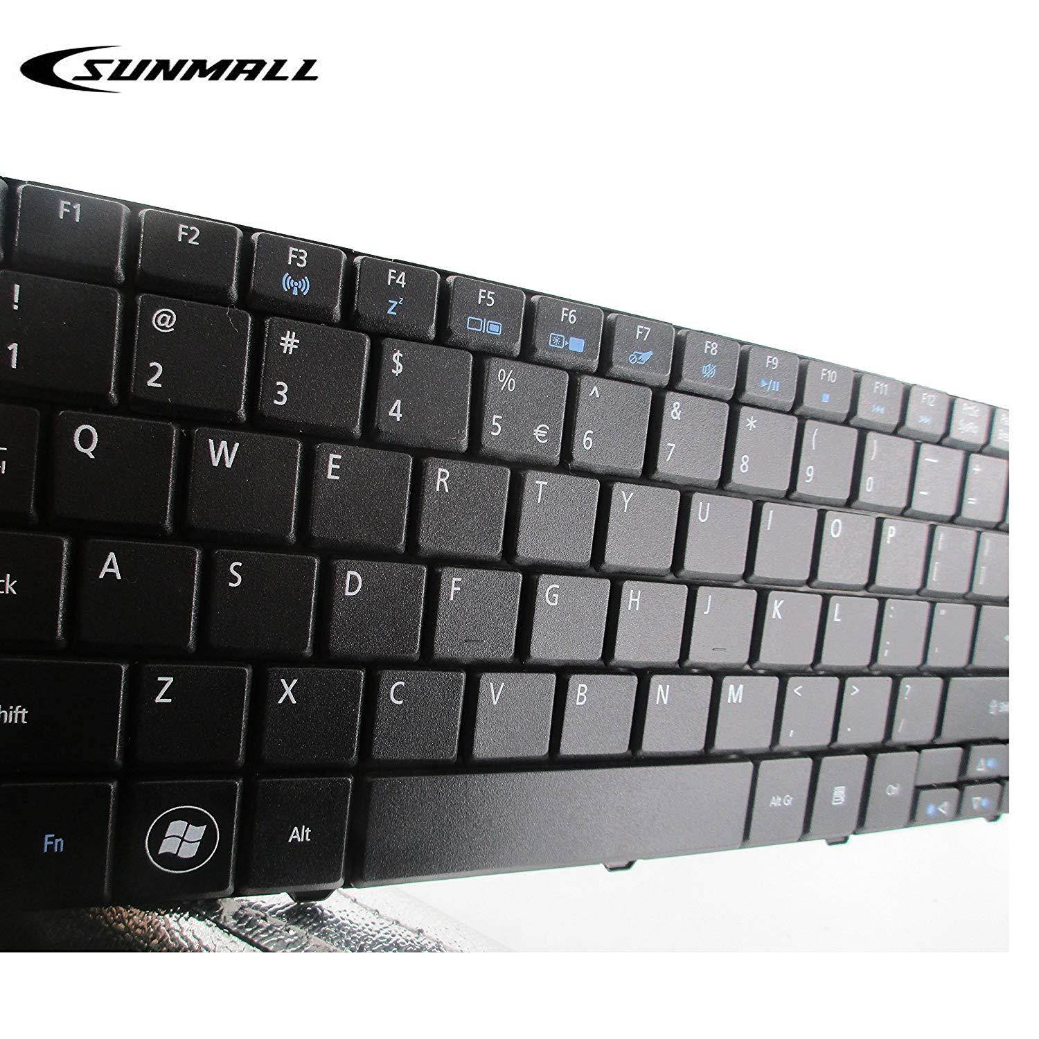 SUNMALL Keyboard Replacement for ACER Aspire 5516 5517 5532 7715 7715Z 5241 5541 5541G 5732Z 5334 5734 Emachines E525 E625 E627 E725 E527 E727 G420 G430 G525 Series Black US Layout(6 Months Warranty)