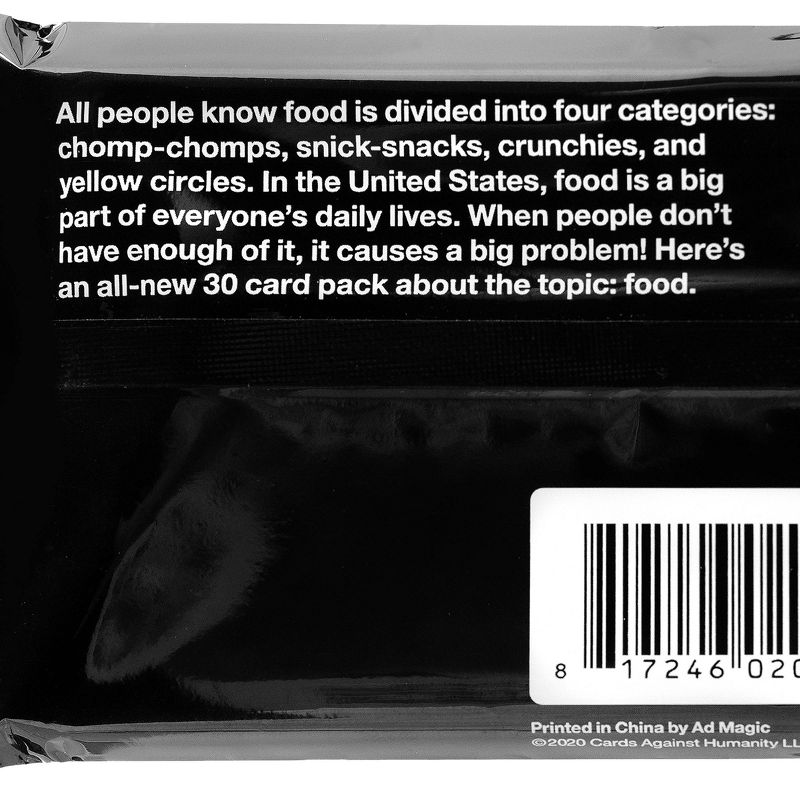 Cards Against Humanity Food Pack Card Game