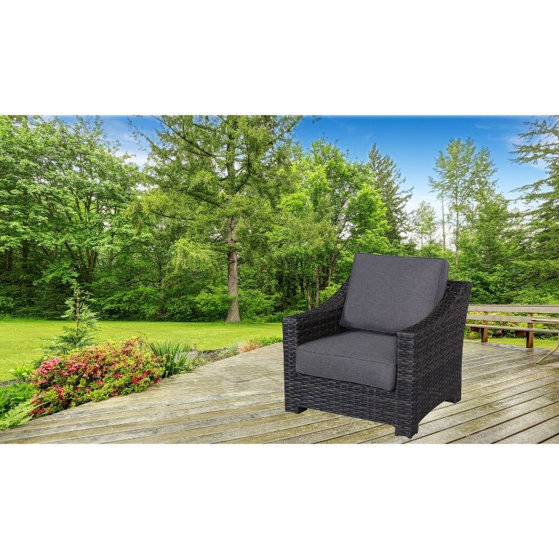 Bora Bora Wicker Patio Club Chair - Gray - Teva