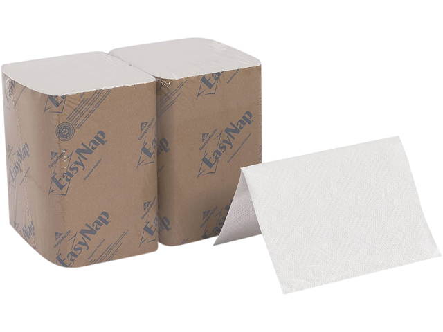 Georgia Pacific 3213000 Interfold Napkin Refills, 2 Ply, 9.78" x 6.5", White, 500 / Pack, 6 Pack / Carton