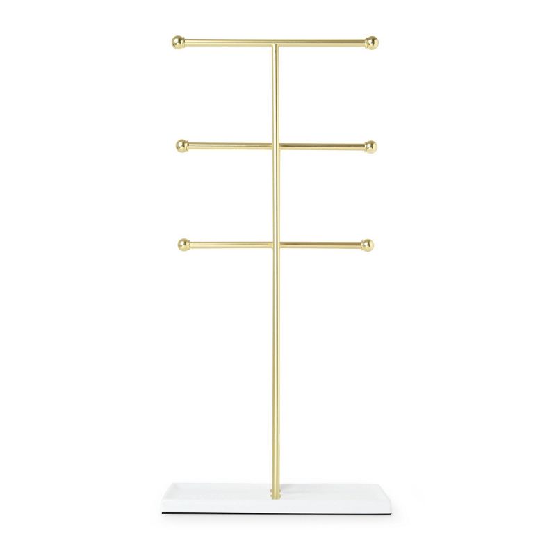 Trigem Jewelry Storage Stand Brass - Umbra