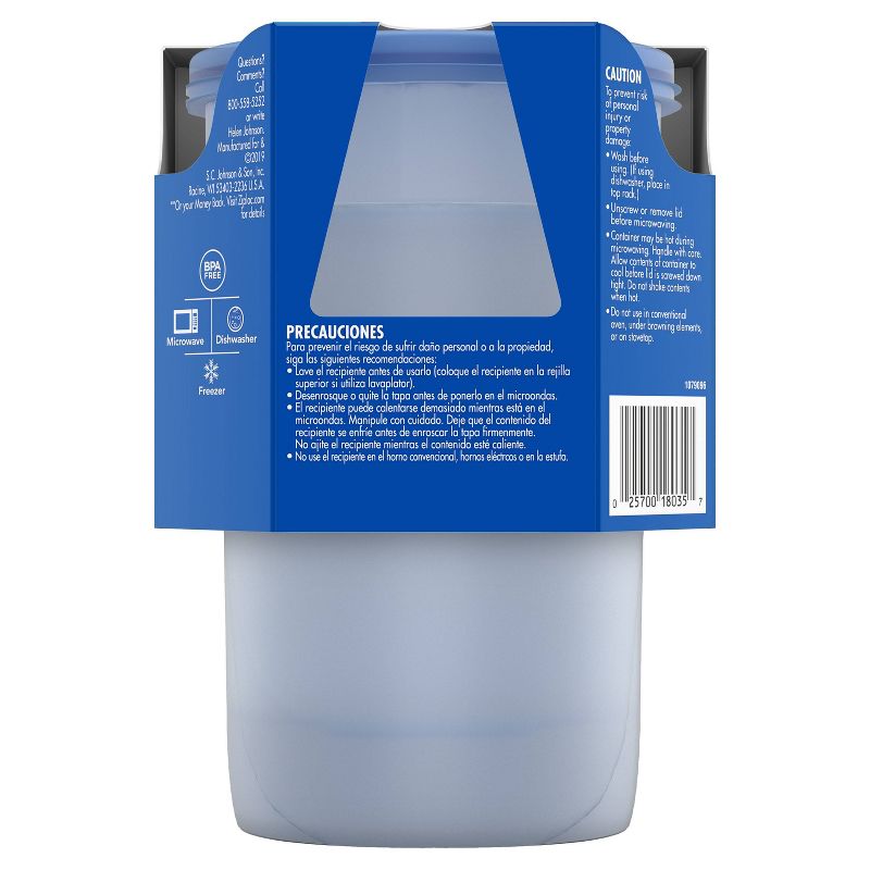 Ziploc Twist 'n Loc Container - Medium Round - 32oz/2 ct