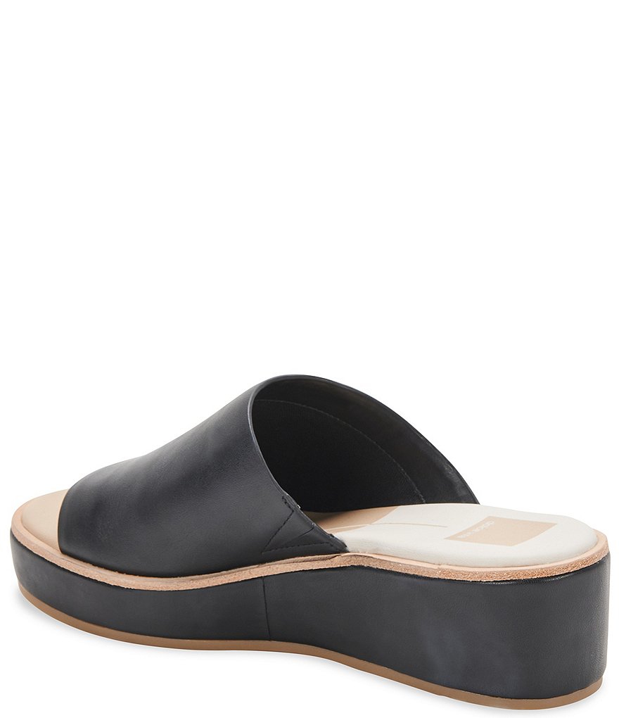 Dolce Vita Freta Leather Wedge Sandals