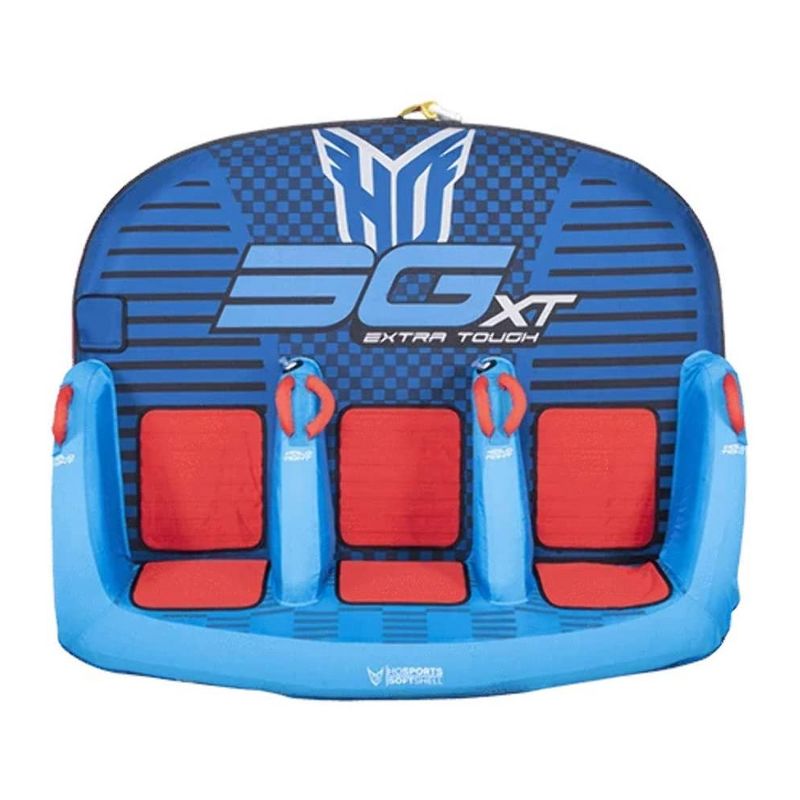 HO Sports 2020 3G XT Inflatable Seated Towable Watersports Pull Behind Boating Tube, 1 to 3 Person Capacity