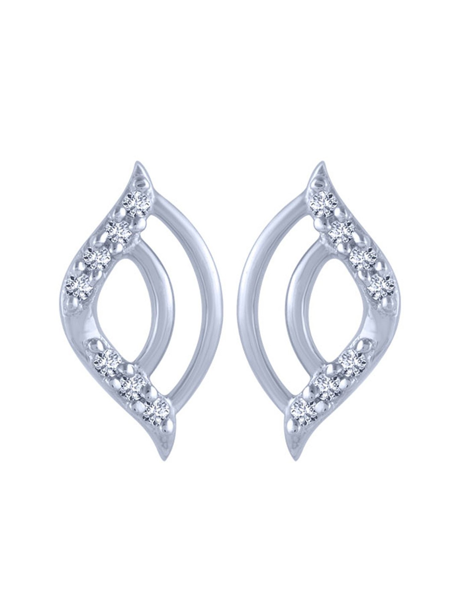 P.C. Chandra Jewellers 18 kt Gold & Diamond Earrings