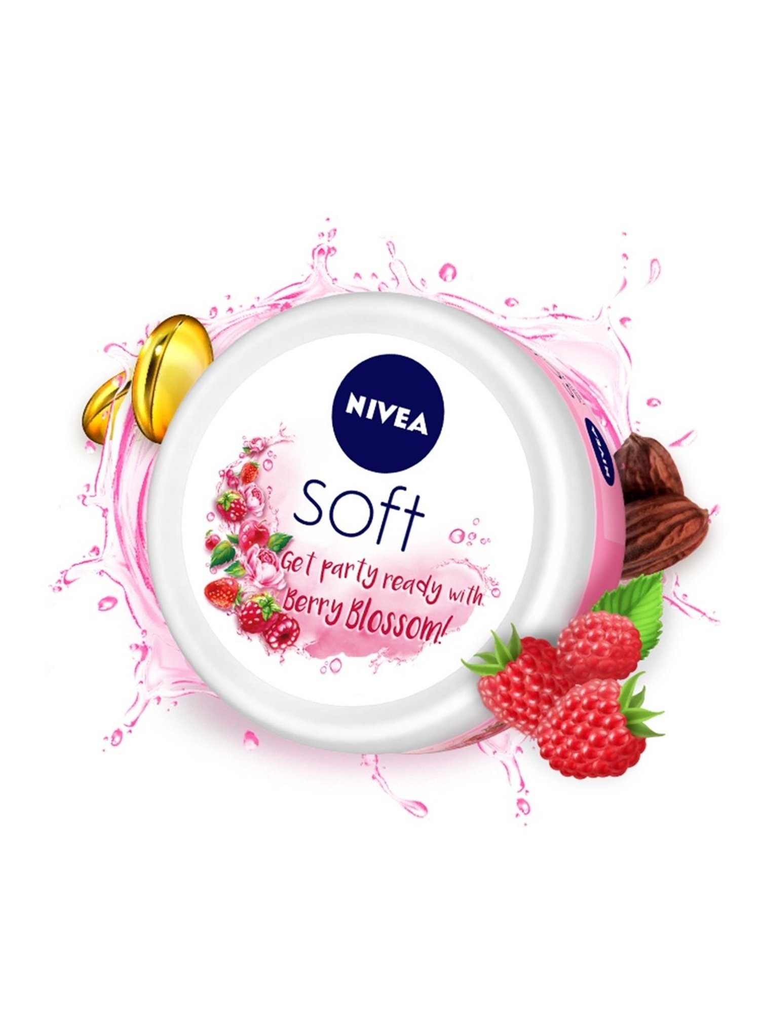 Nivea Soft Berry Blossom & Light Moisturizer - 100 ml