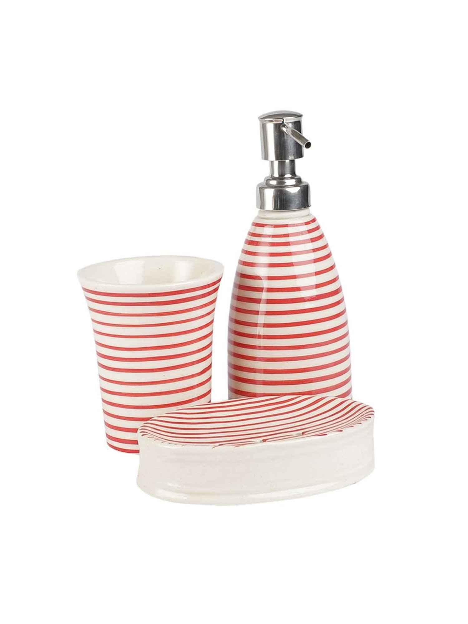 VarEesha Aztec Multicolor Ceramic Bath Accessories - Set of 2