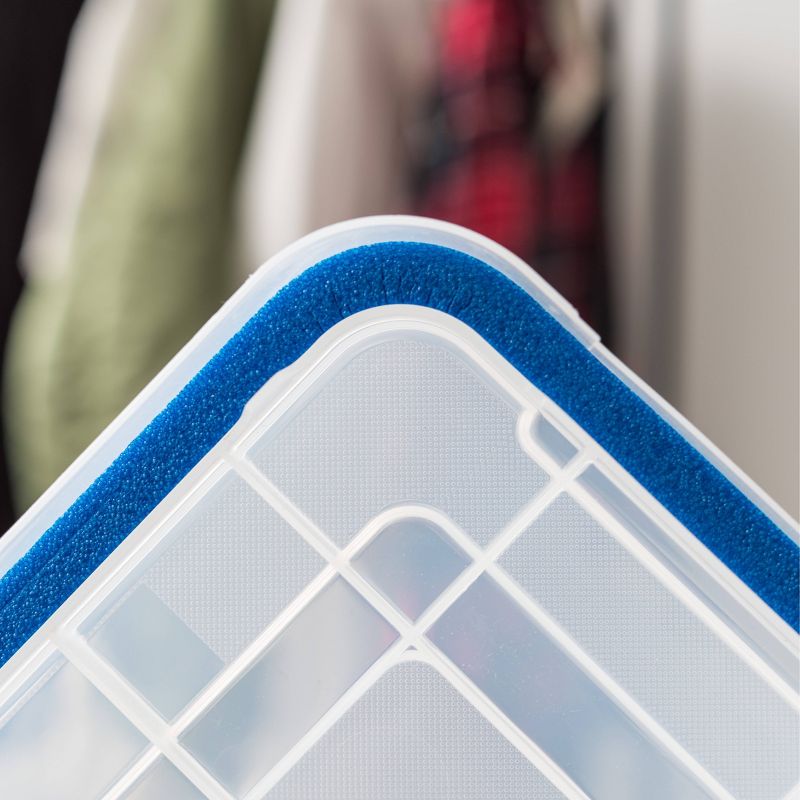 IRIS 16qt 6pk Weather Tight Storage Box Clear