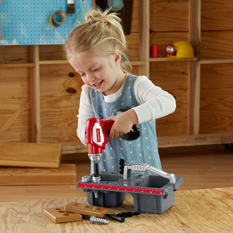 Fisher-Price Drillin' Action Tool Set - Realistic Drillin' Action & Sounds
