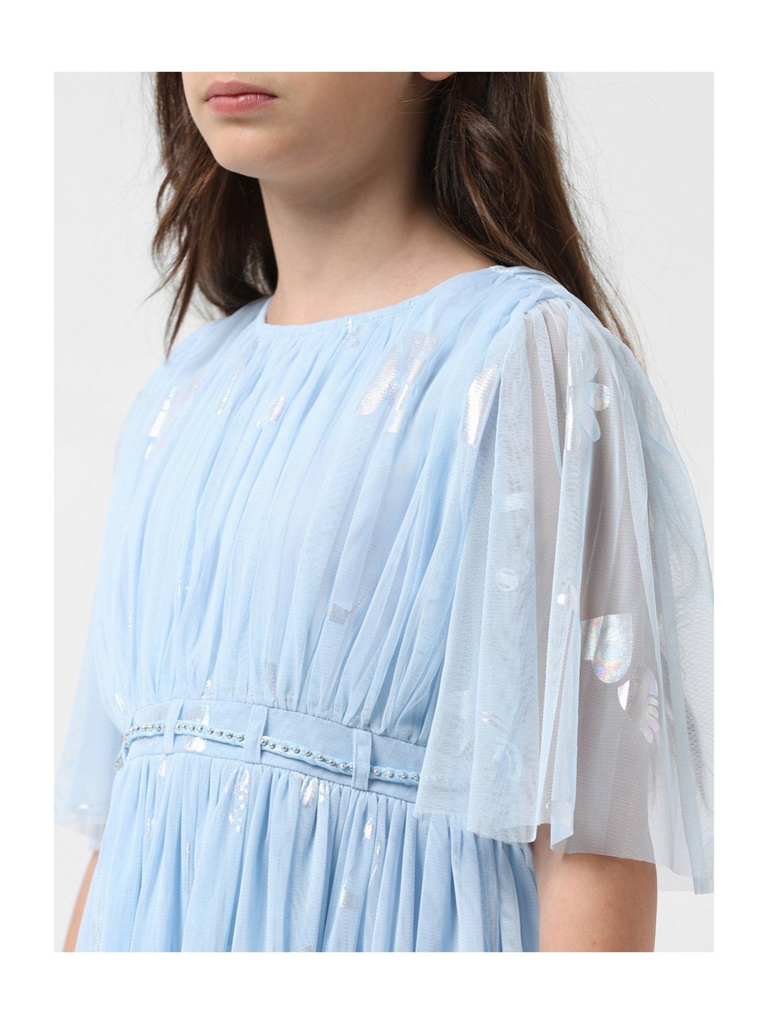 VERO MODA GIRL Blue Solid Dress