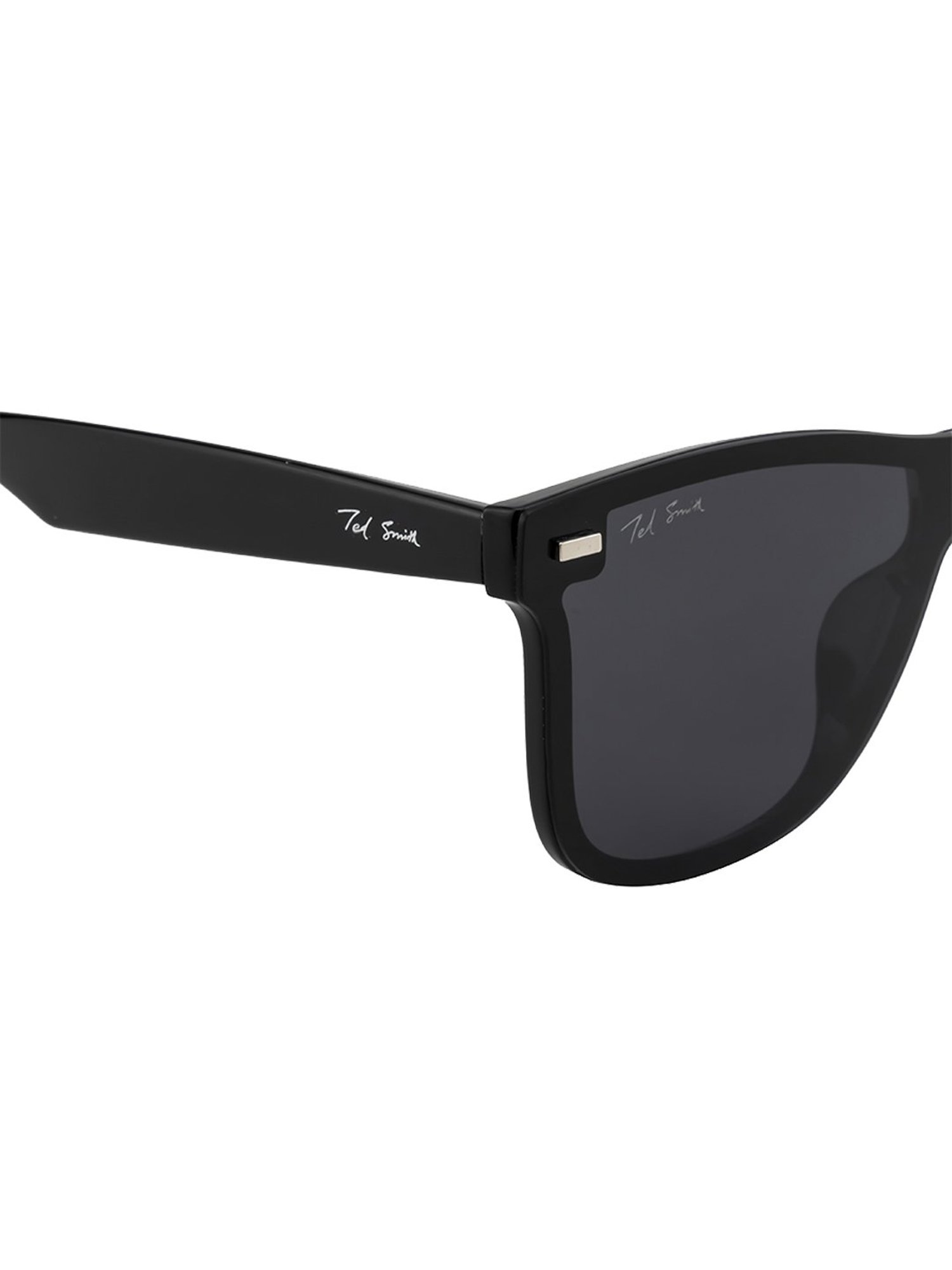 Ted Smith Grey Wayfarer Unisex Sunglasses