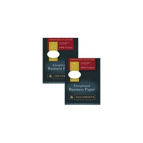 Southworth Company SOU14C Paper- Cotton- 24 lb.- 8-.50in.x11in.- White