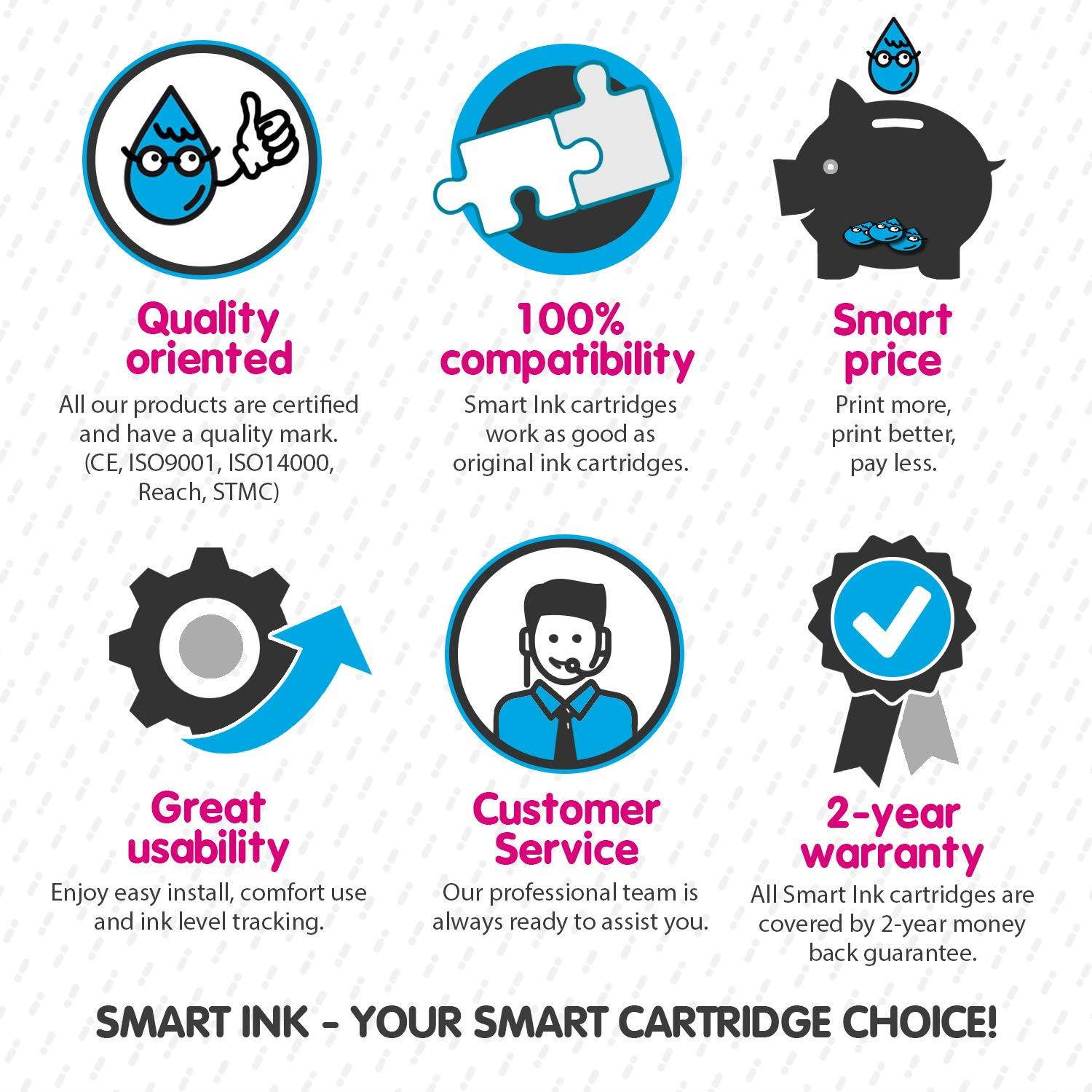 Smart Ink Compatible Ink Cartridge Replacement for Canon PGI-280XXL CLI-281XXL PGI 280 CLI 281 (PGBK & BK/C/M/Y/PB 6 Pack Combo) for Pixma TS8120 TS9120 TS8220