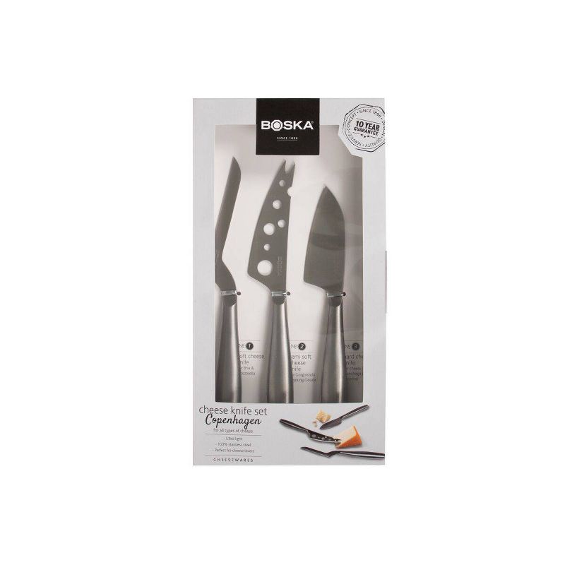 Boska 4pc Stainless Steel Cheese Knife Set