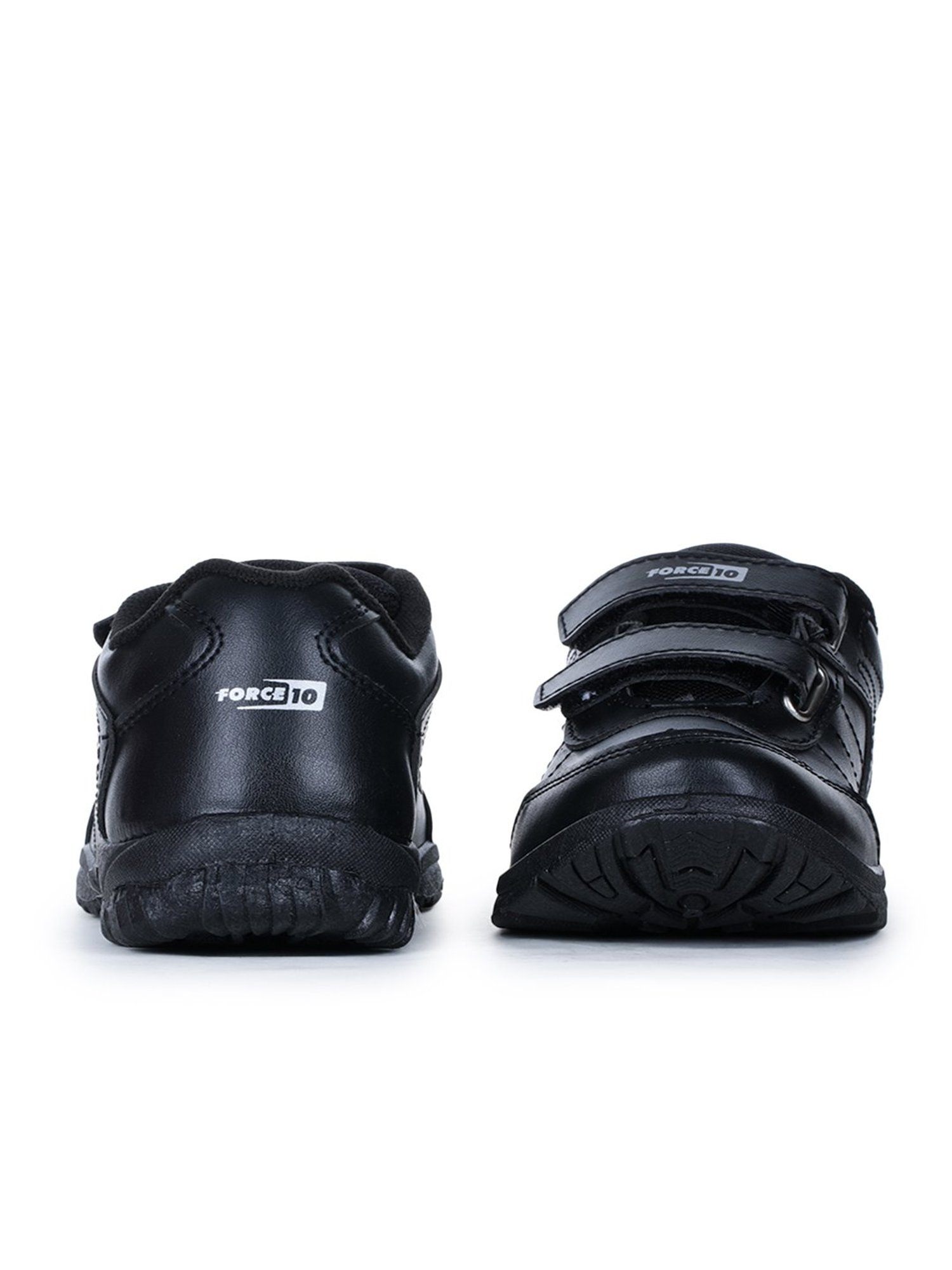 Force 10 By Liberty Kids Black School Shoes