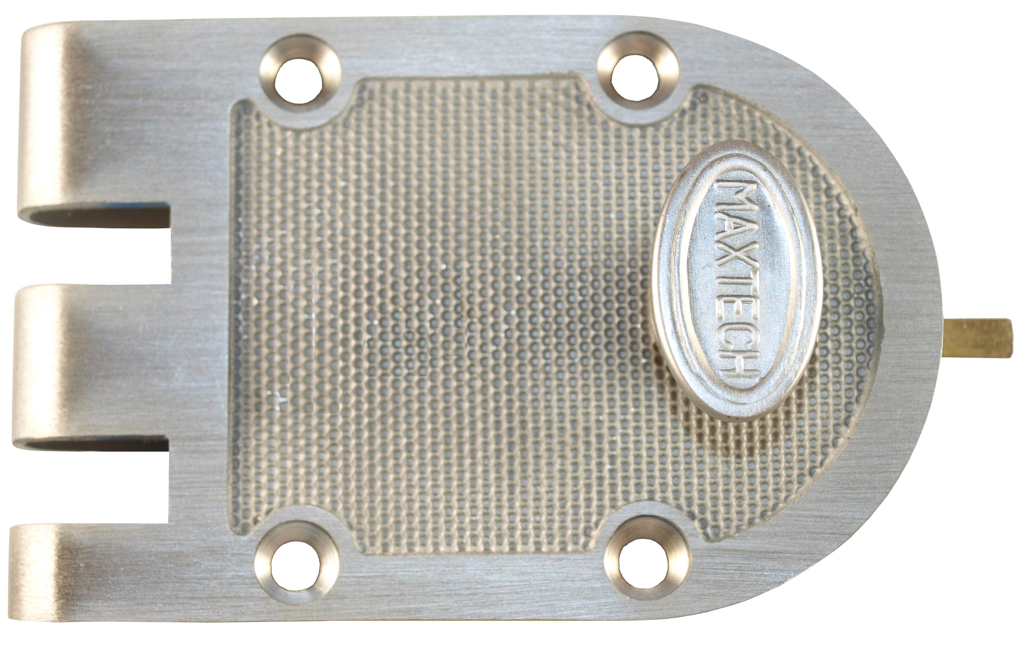 MAXTECH (Segal Like) Solid Bronze Jimmy Proof Deadlock Deadbolt Single Cylinder Lock Set Locksmith Quality Construction, Satin Chrome (US26D) Finished, Boxed