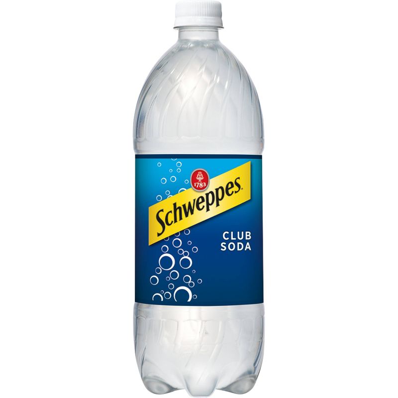 Schweppes Club Soda - 1 L Bottle