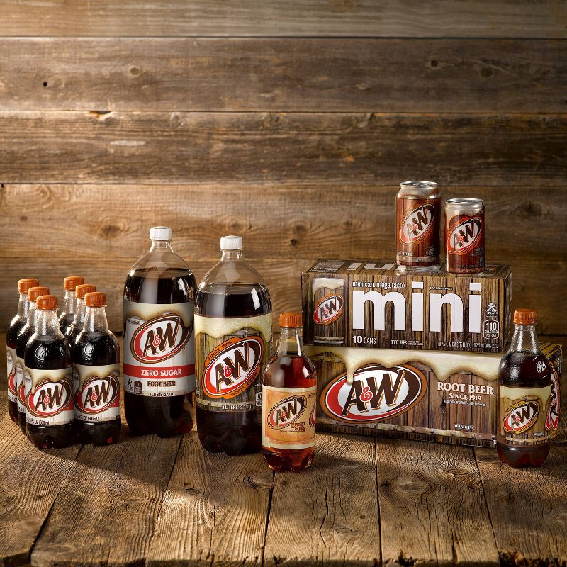 A&W Root Beer Zero Sugar - 6pk/0.5 L Bottles