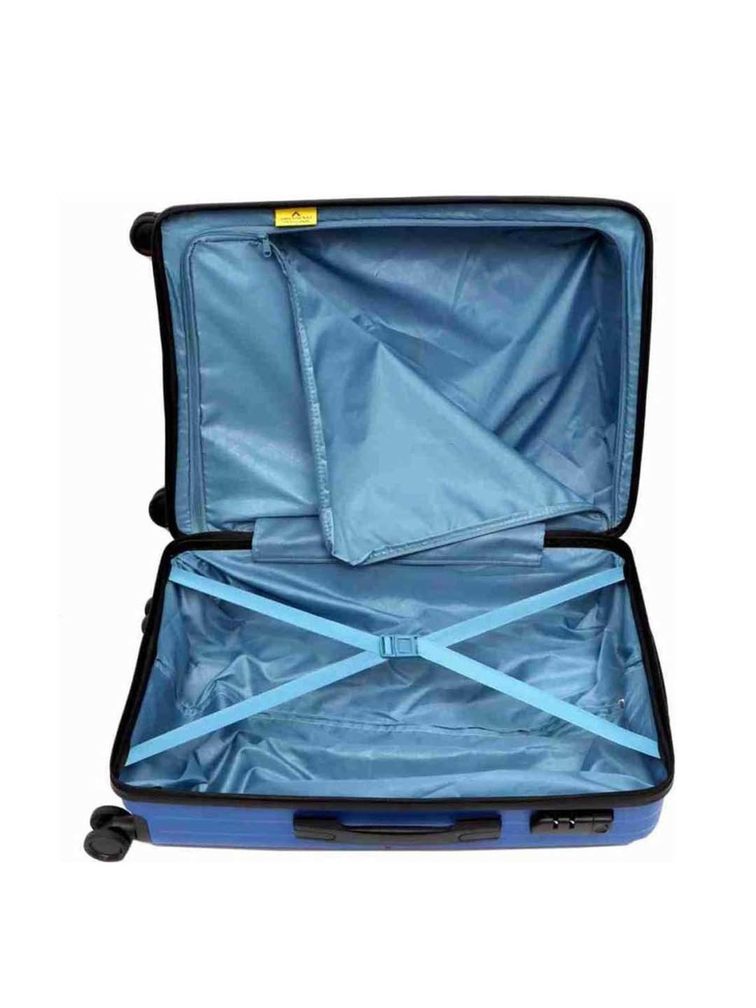 Aristocrat Alliance Blue Striped Hard Medium Trolley Bag - 46 cm