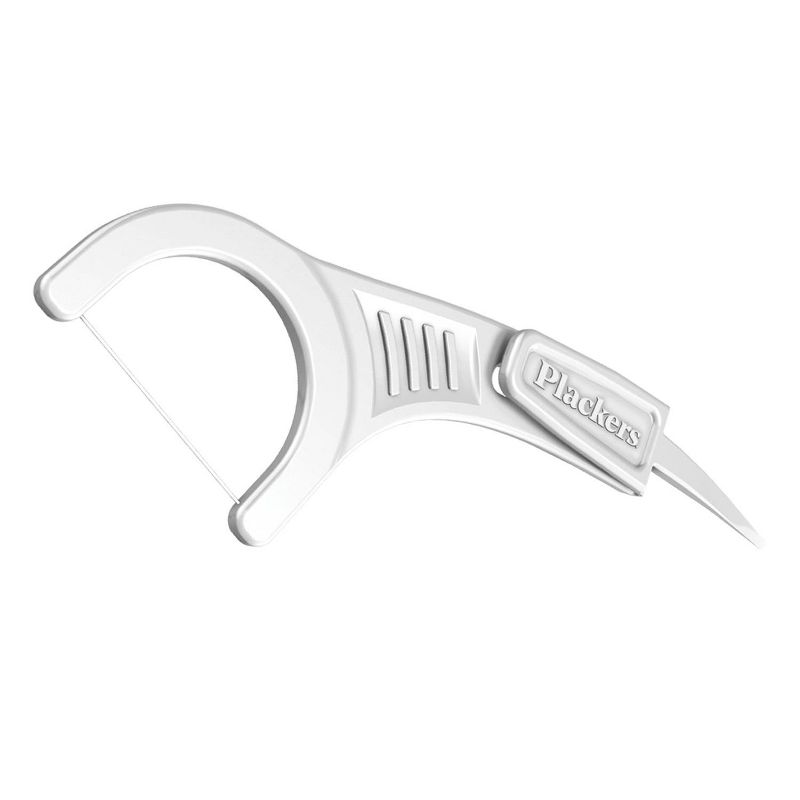 Plackers EcoChoice 100% Recycled Plastic Dental Floss Picks with Fresh Mint -  90ct