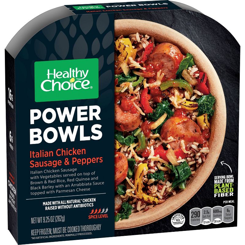 Healthy Choice Powerbowl Italian Frozen Chicken Sausage & Peppers - 9.25oz