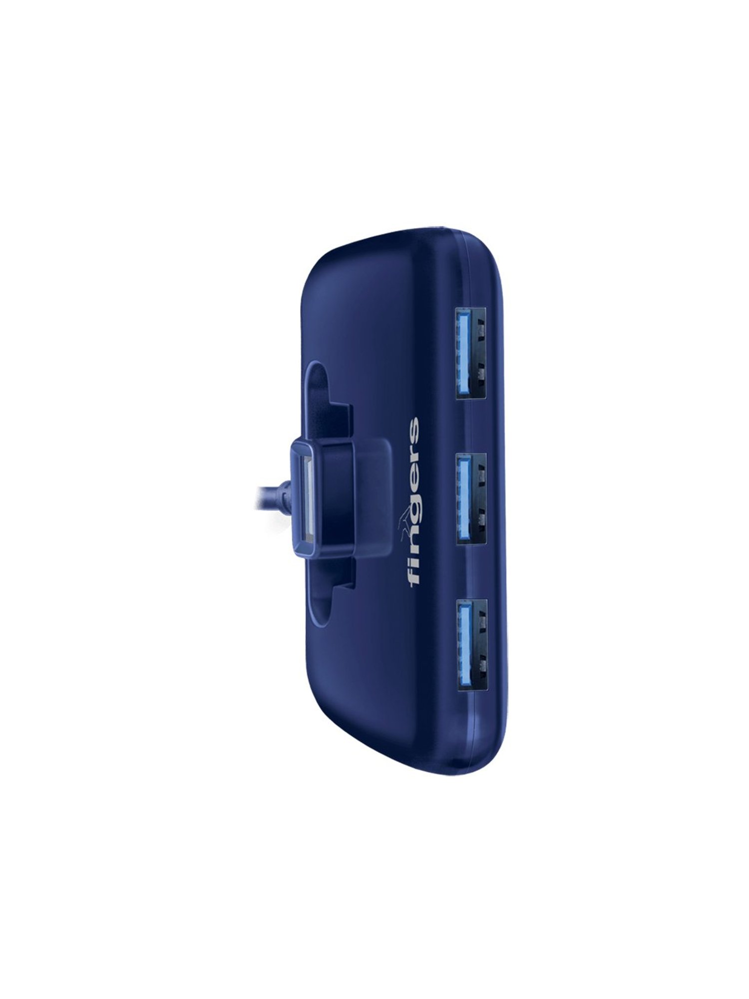 Fingers Fast T3.0 4 Ports USB Hub (Royal Blue)