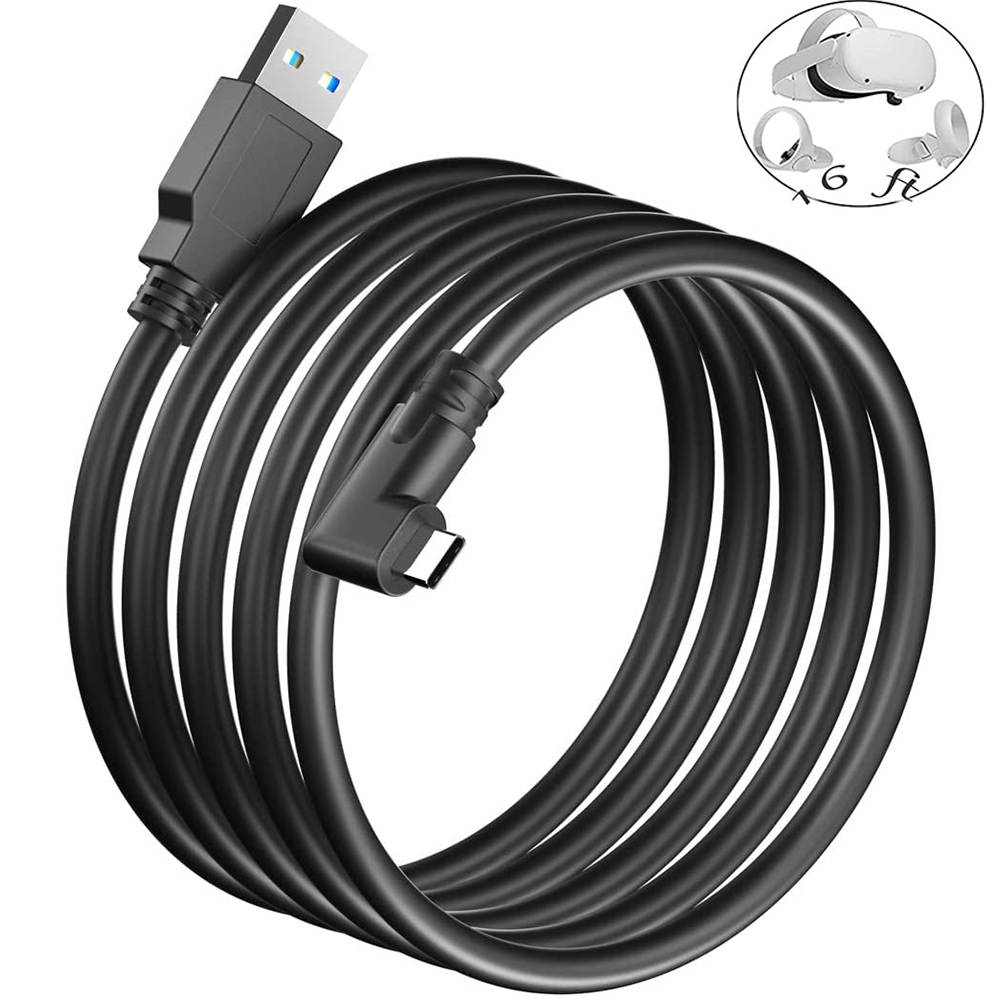 Link Cable Compatible for Oculus Quest 2, Fast Charging & PC Data Transfer USB C 3.2 Gen1 Cable for VR Headset and Gaming PC 10FT(3M)