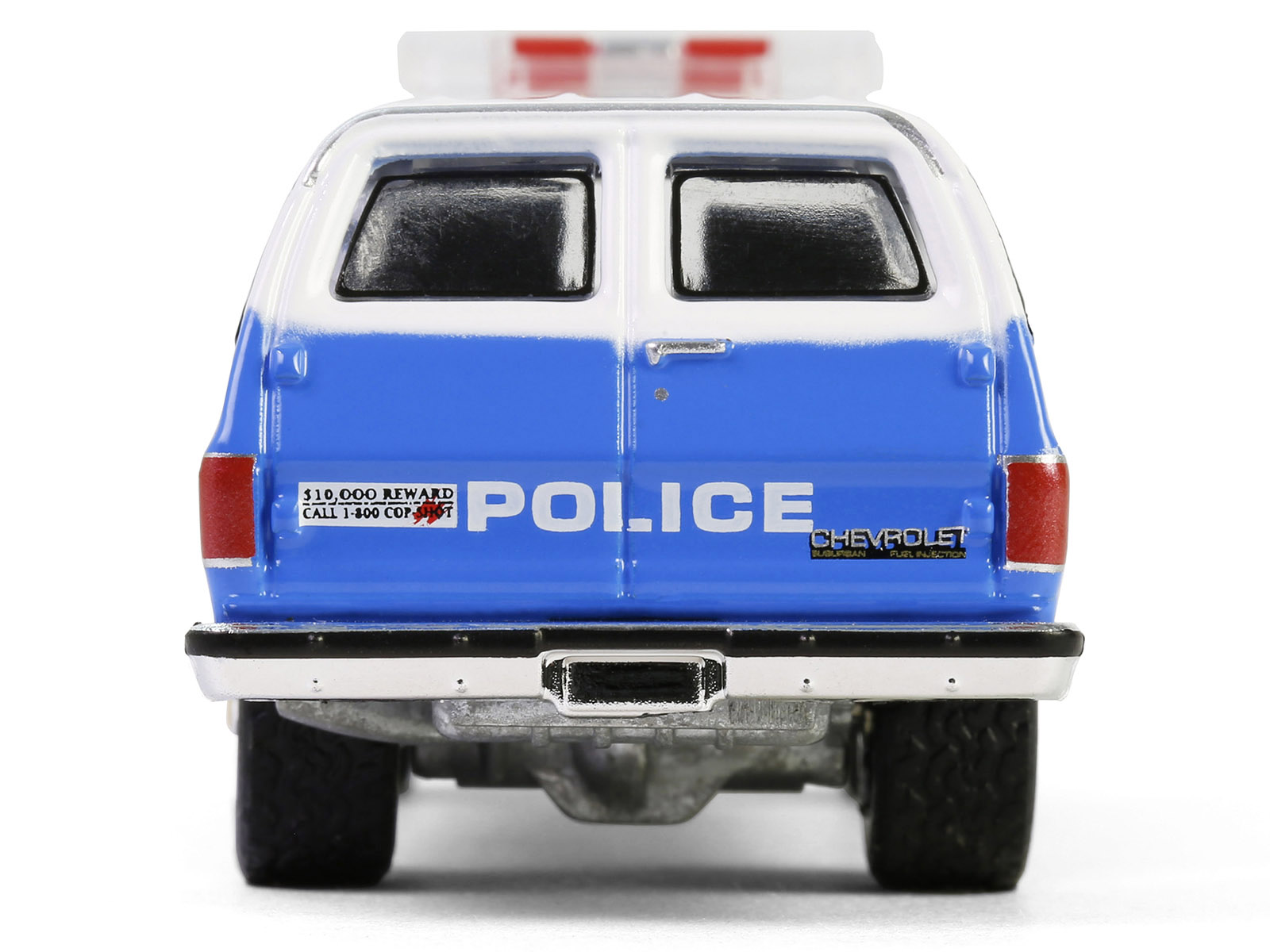 1990 Chevrolet Suburban K2500 Scottsdale "NYPD (New York City Police Department)" Blue with White Top "Hot Pursuit" Series 46 1/64 Diecast Model Car by Greenlight