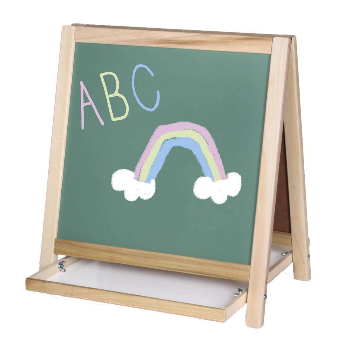 Flipside Table Top Easel Magnetic 18"Wx19-1/2"H Multi 17306