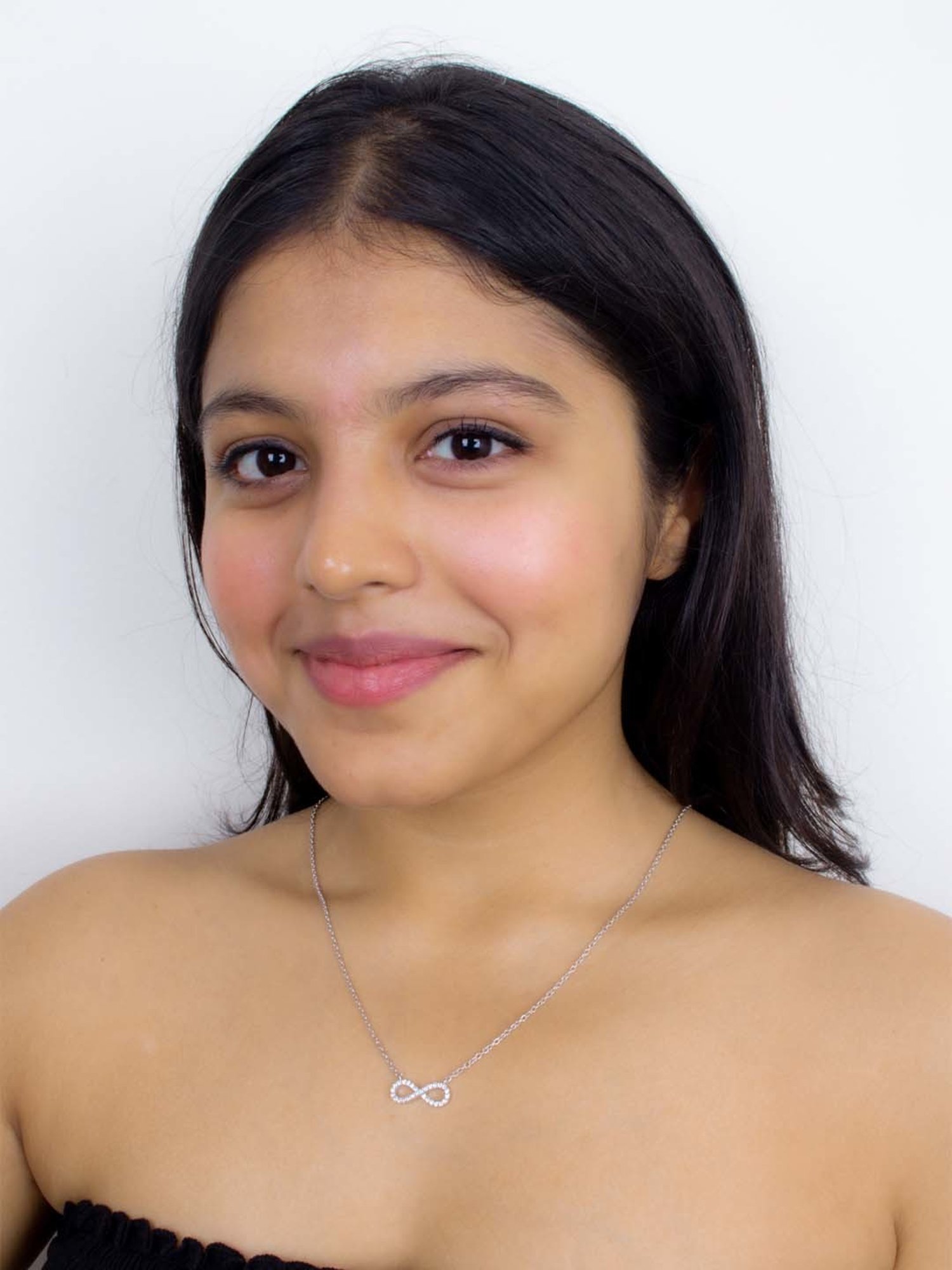 Ornate Jewels 92.5 Sterling Silver Infinity Necklace for Women