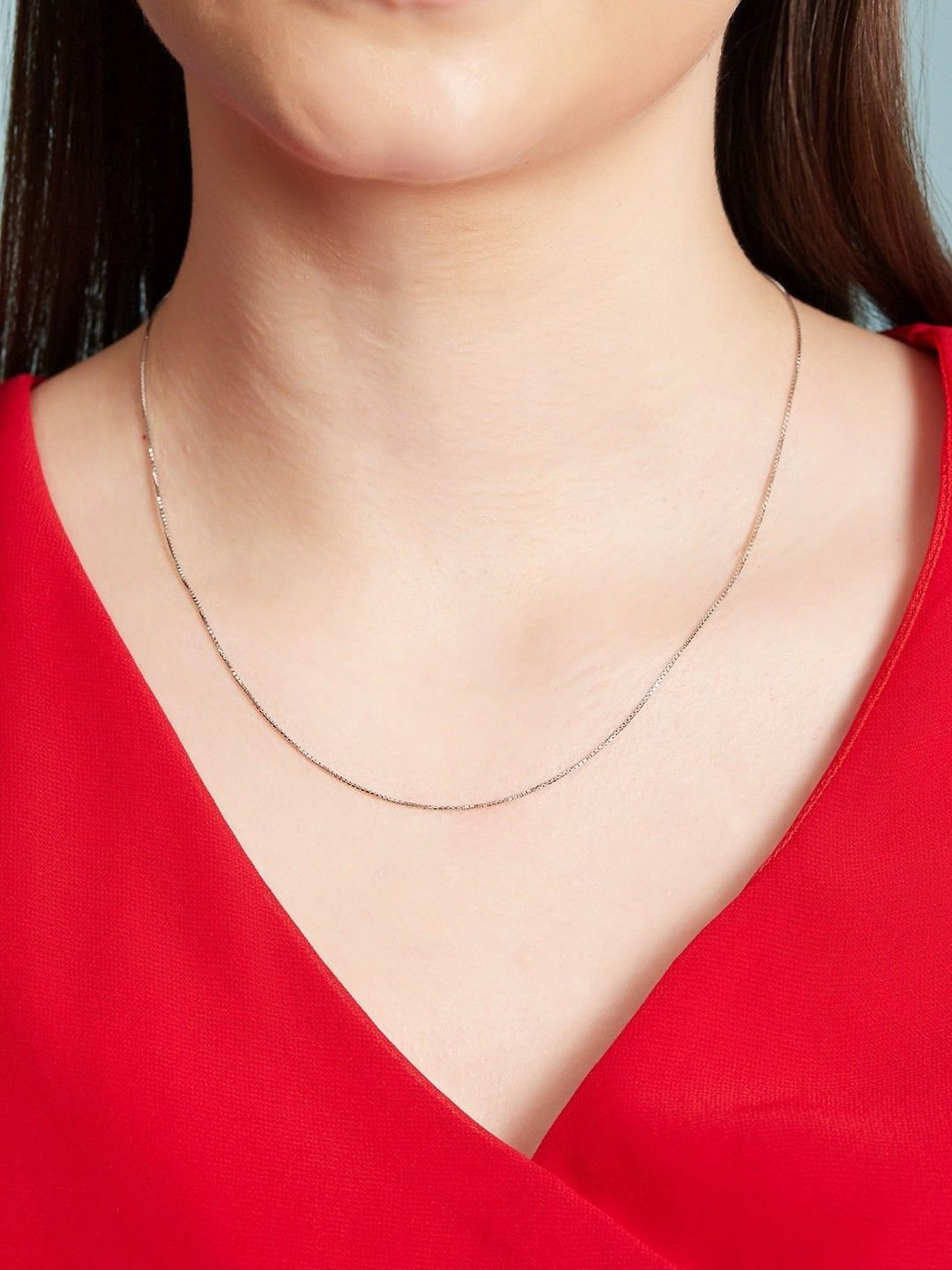 Zavya 92.5 Sterling Silver Rhodium-Plated Chain for Women