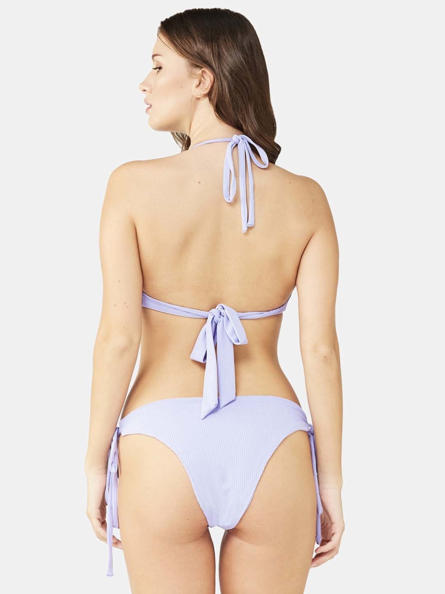 Secrets By ZeroKaata Black & Blue Plain Swimwear Bra Panty Set - Pack Of 2