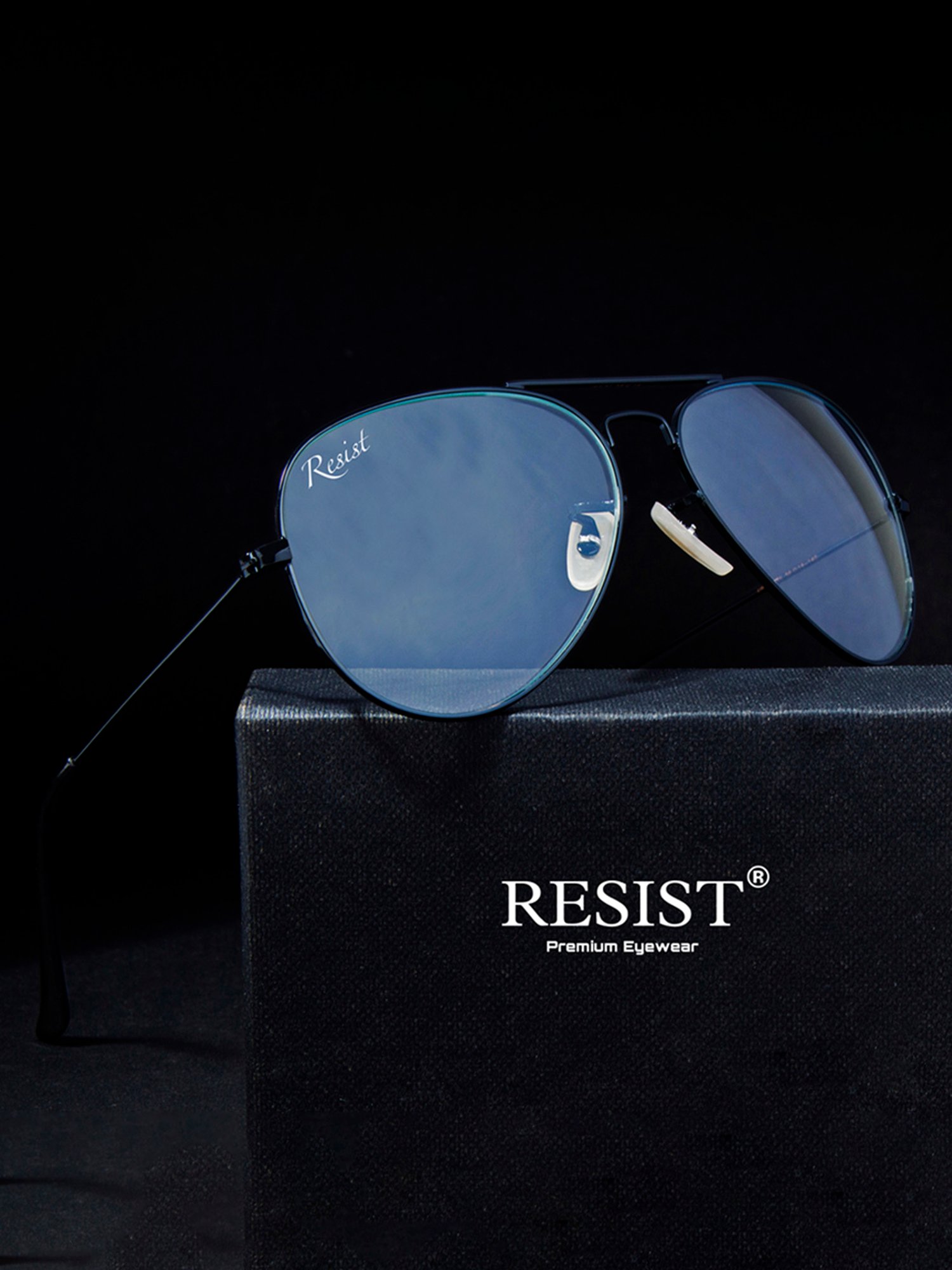 Resist Eyewear Clear Aviator UV Protection Unisex Sunglasses