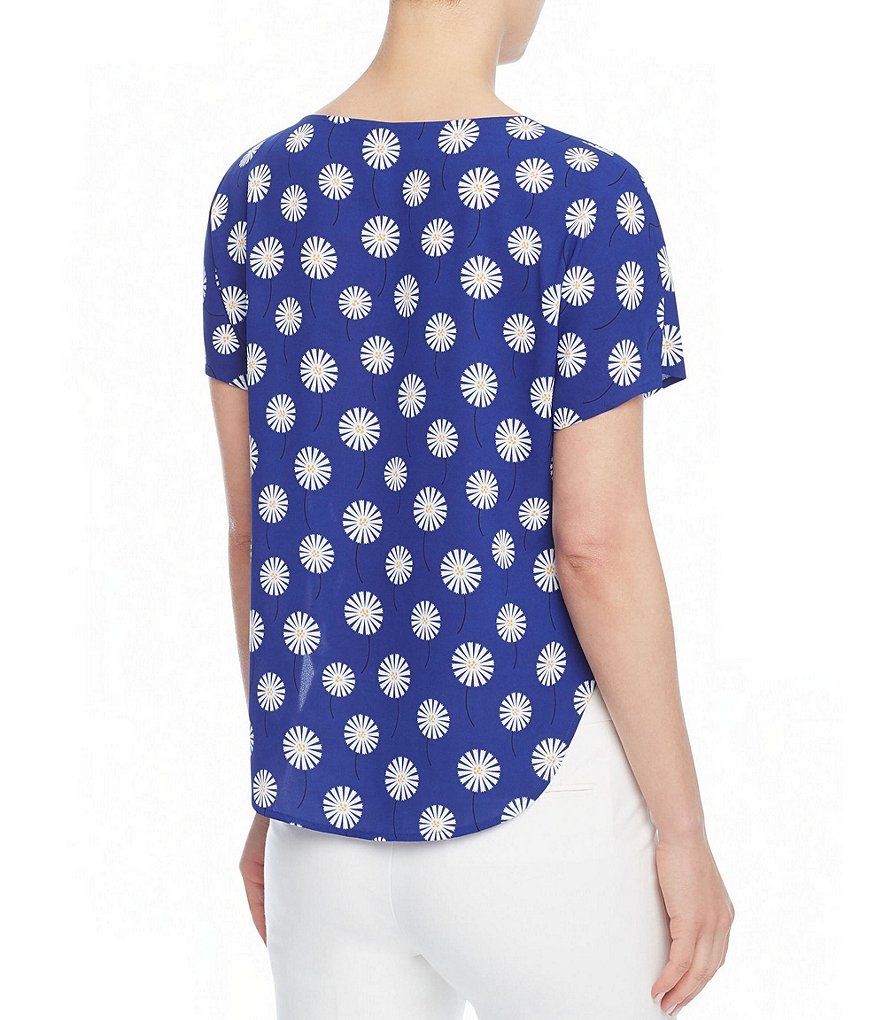 Tahari ASL Charmeuse Solid Blouse