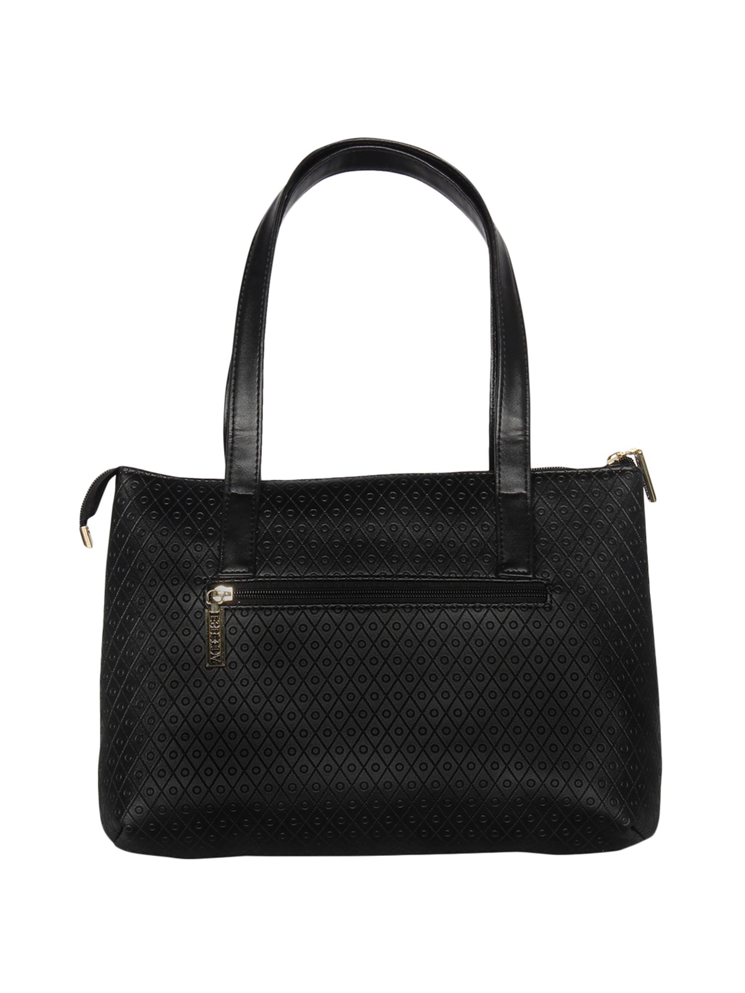 Esbeda Black Textured Medium Shoulder Handbag