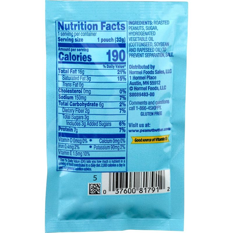 Skippy Creamy Peanut Butter Individual Squeeze Packs – 1.15oz/8pk